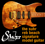 the suhr reb beach model guitar