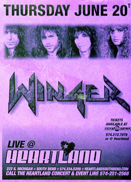 Winger concert advert